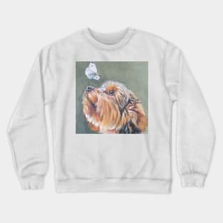 Yorkshire Terrier Fine Art Painting Crewneck Sweatshirt